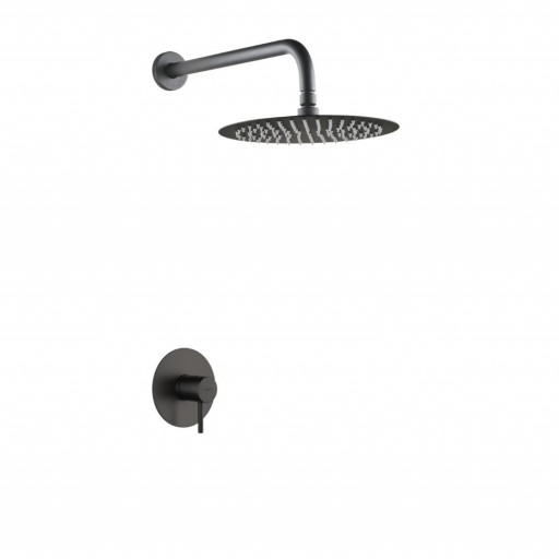 Grifo de ducha empotrado monomando MONZA black gun metal de IMEX [0]