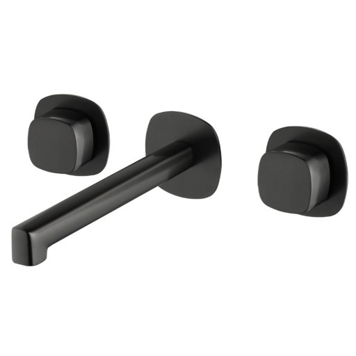 Grifo bimando de lavabo empotrado black gun metal de Imex [0]