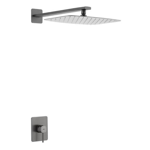 Set de ducha 1 vía rociador Firenze black gun metal de Imex [0]