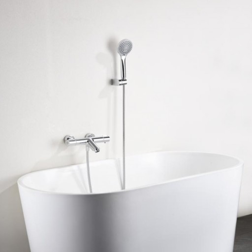 Grifo baño-ducha termostático Eco-Kent cromo de Imex