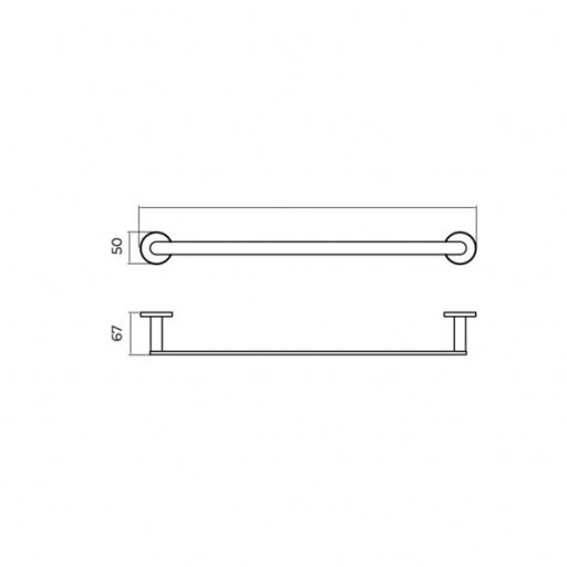 Toallero barra Practic de Medimex con diferentes acabados [6]