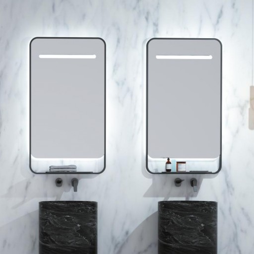 Espejo de baño Concept con luz frontal y carga wireless de Ledimex