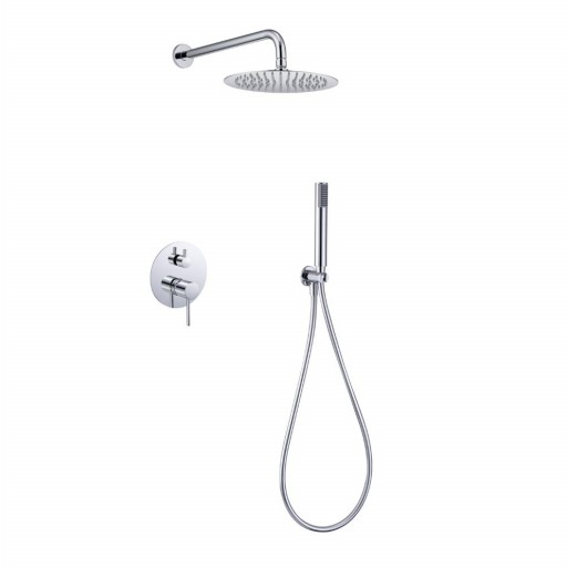 Grifo de ducha empotrado monomando Monza cromo de IMEX