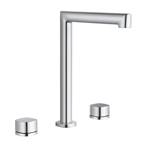 Grifo bimando de lavabo alto sobre encimera Toscana cromo de Imex