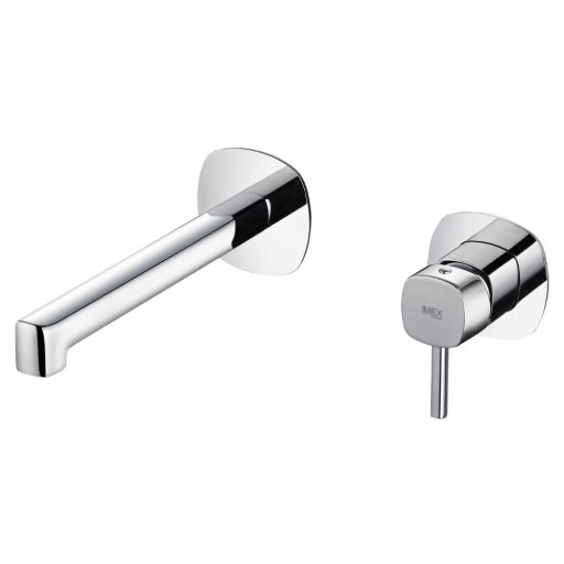 Grifo de lavabo monomando empotrado cromo Toscana de Imex