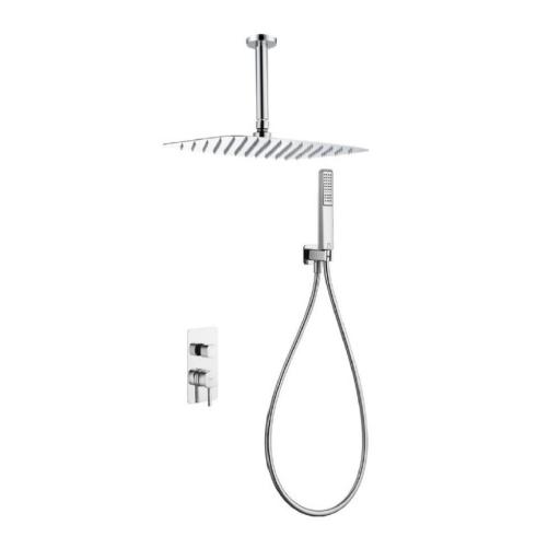 Conjunto de ducha empotrado monomando Arezzo cromo de Imex [0]