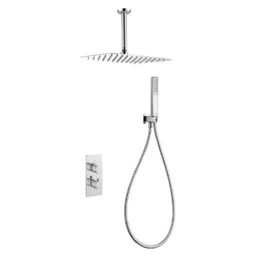 Conjunto de ducha empotrado termostático Arezzo cromo de Imex [0]