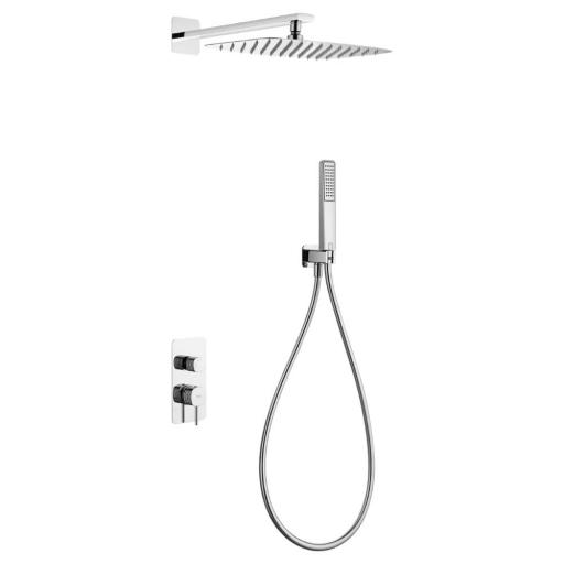 Conjunto ducha monomando empotrado Firenze cromo de Imex