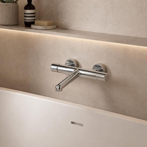 Grifo de baño monomando Tivoli cromo de Lluvibath
