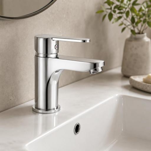 Grifo lavabo monomando Sion en cromo de Gme