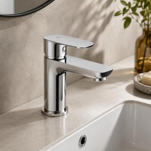 Grifo lavabo monomando Cassio de Gme con diferentes acabados