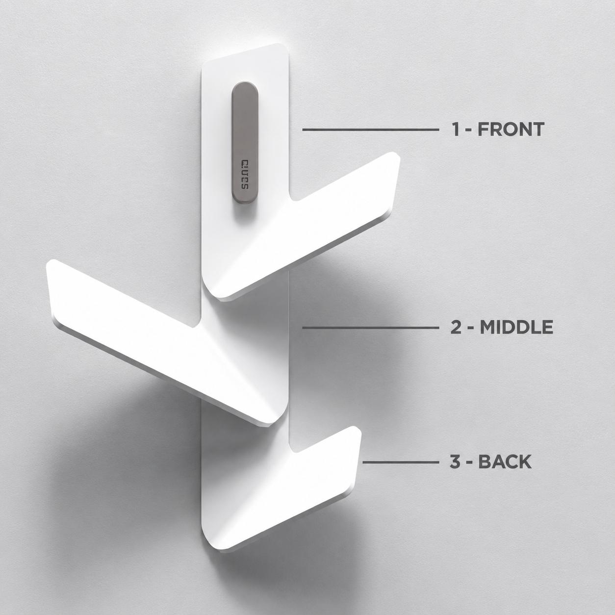 Percha triple Quick de Sonia con diferentes opciones