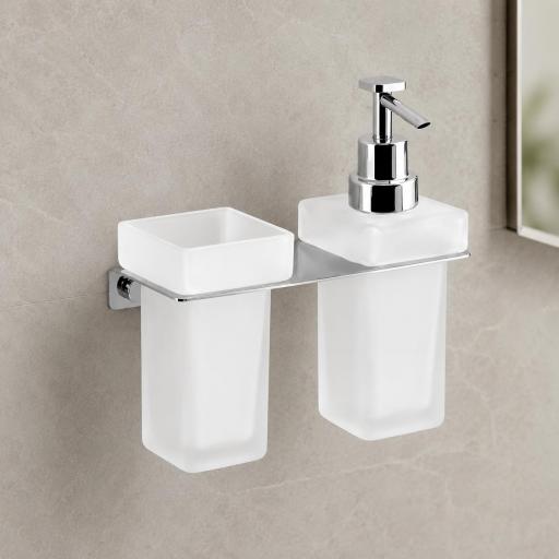 Portavasos con dosificador pared Plexo de Pyp