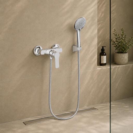Conjunto de ducha monomando Rhio de Gme