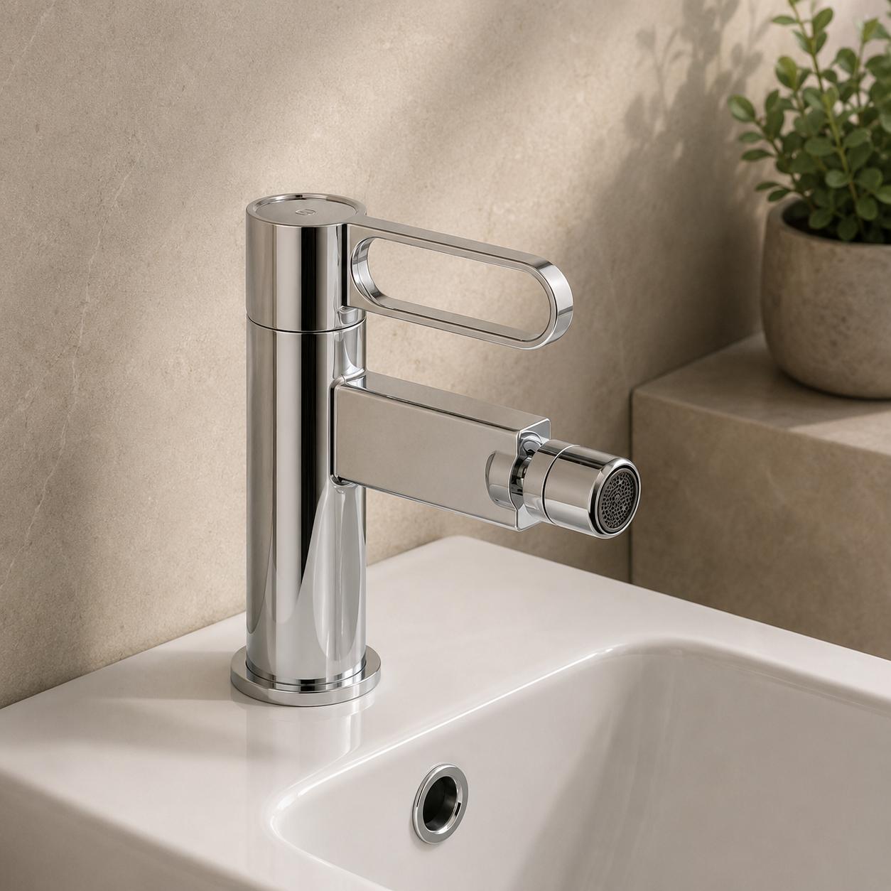 Grifo bidet monomando Dior de Gme con diferentes acabados
