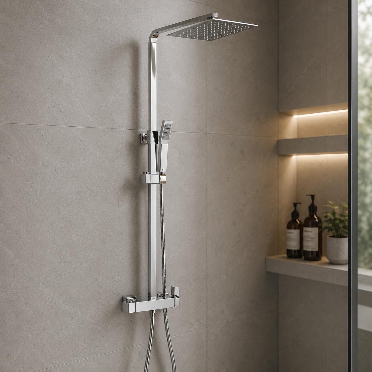 Columna de ducha monomando Inverter C cuadrado de Gme