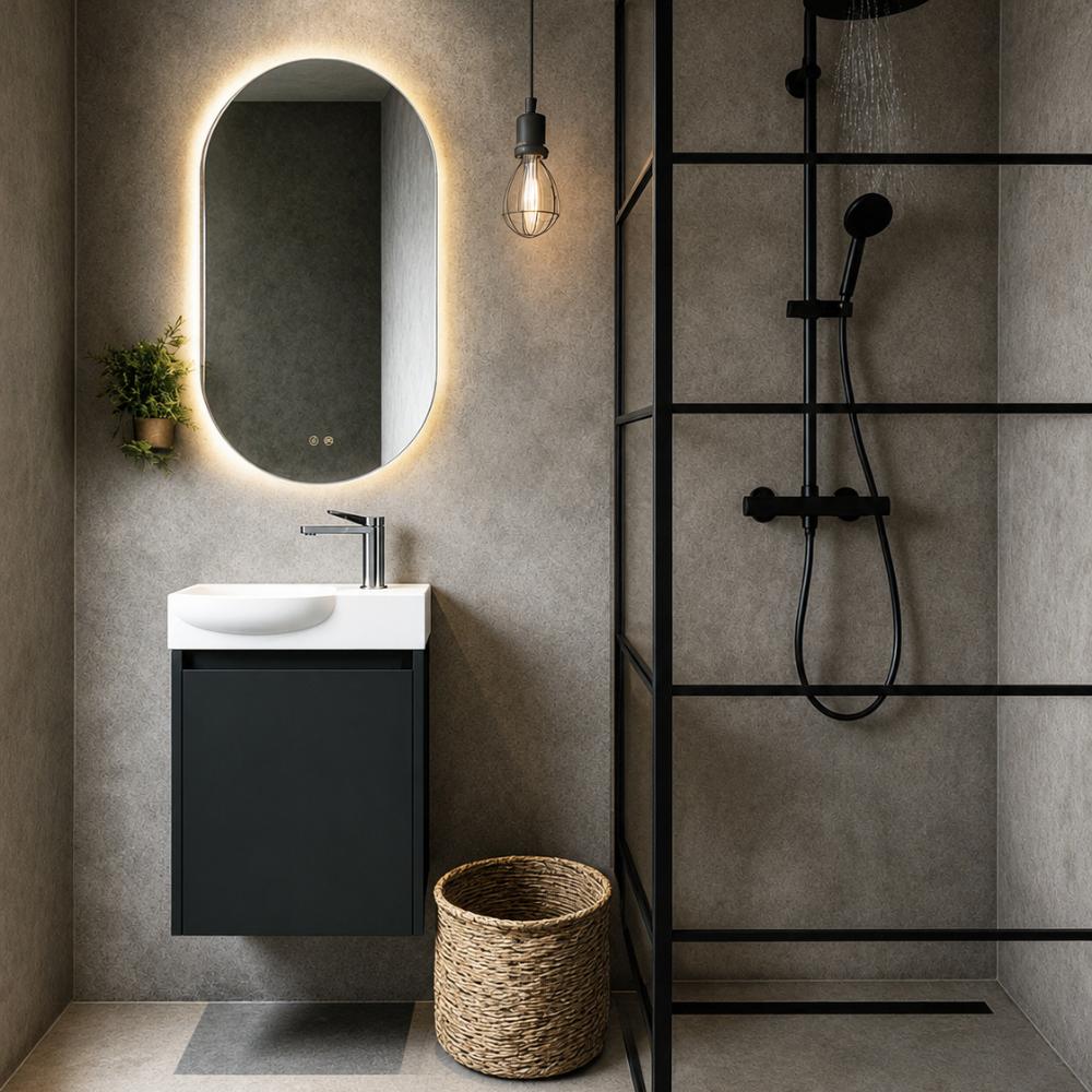 Mueble de baño Slim suspendido 1 puerta de Avila Dos