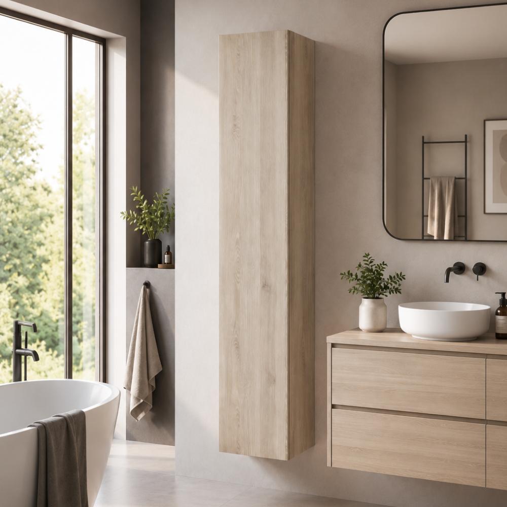 Pilar de baño Bequia suspendida 1 puerta Natural de Salgar