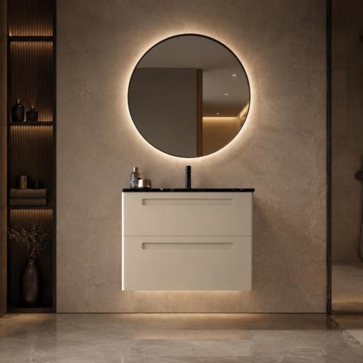 Mueble de baño encastrado Paris 2 cajones suspendido de Avila Dos [1]