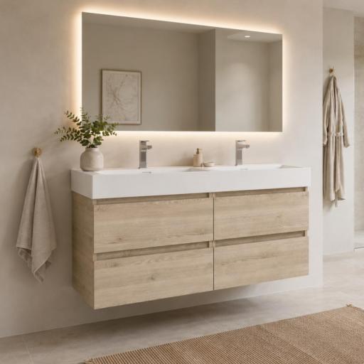 Mueble de baño Bequia suspendido 2 o 4 cajones con lavabo Veneto de Salgar [2]