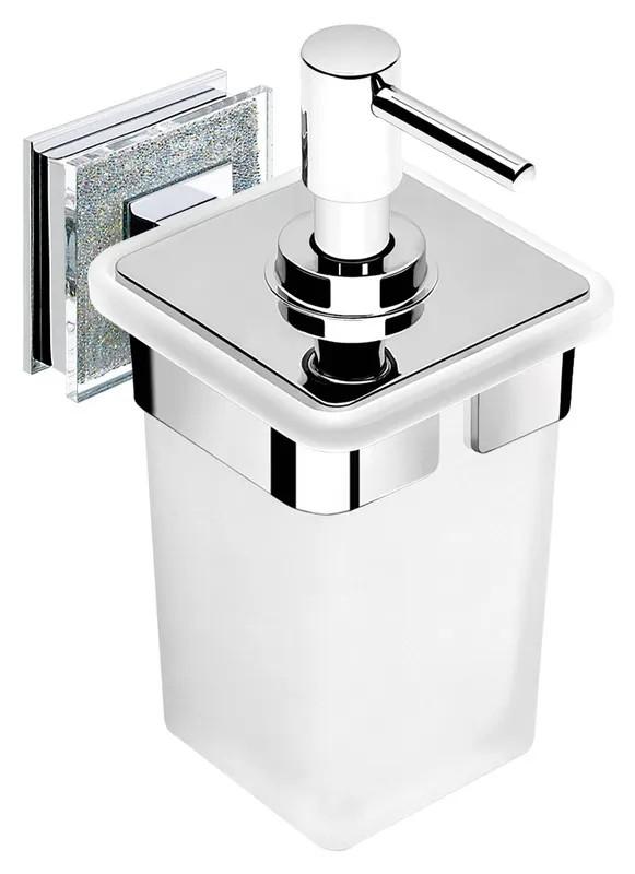 Dosificador pared Rubi Swarovski cromo de Pyp