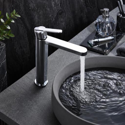 Grifo lavabo alto monomando Roma cromo de Imex [1]