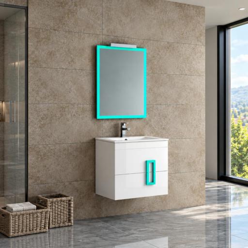 Mueble de baño Omega suspendido 2 cajones de Batoni [2]