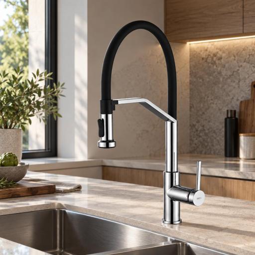 Grifo de cocina monomando Véneto cromo de Imex