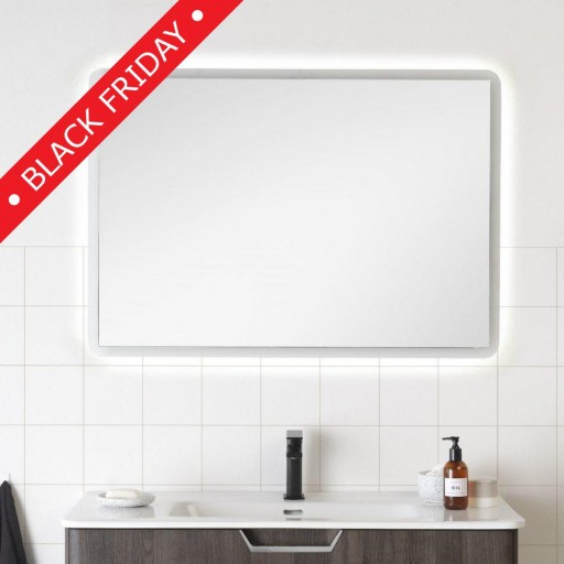 Espejo de baño Stella rectangular retroiluminado con luz led promo de Royo