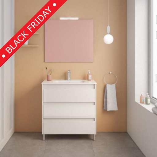 Mueble de baño Sansa con patas 3 cajones promocion de Royo