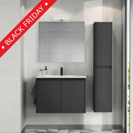 Mueble de baño Sansa suspendido 2 puertas promocion de Royo