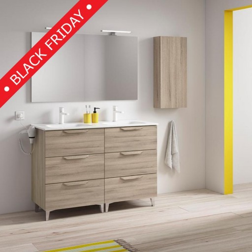 Mueble de baño Urban con patas 6 cajones promocion de Royo