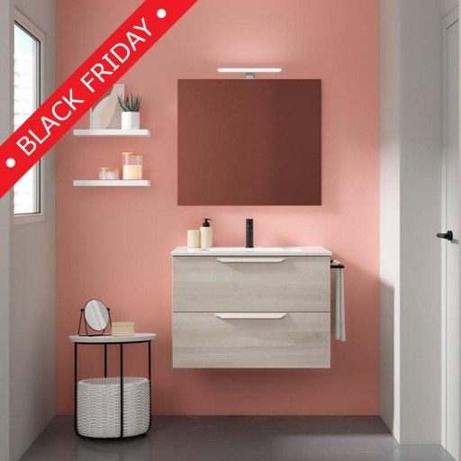 Mueble de baño Urban suspendido 2 cajones promocion de Royo