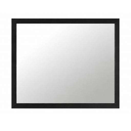 Espejo Mirko rectangular negro mate de Pyp