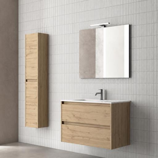 Mueble de baño Sansa suspendido 2 cajones fondo reducido promocion de Royo