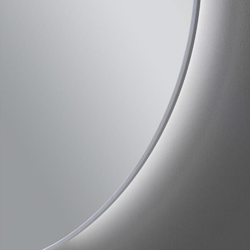 Espejo de baño Enzo retroiluminado redondo blanco de Pyp [1]