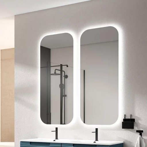 Espejo de baño Lune rectangular retroiluminado con luz led promo de Visobath [1]
