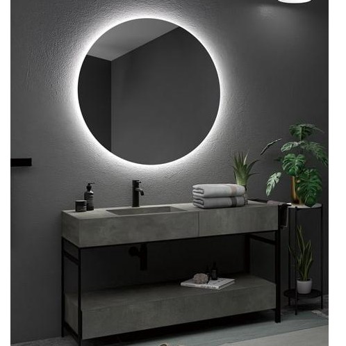 Espejo de baño Oporto retroiluminado redondo de Ledimex [2]