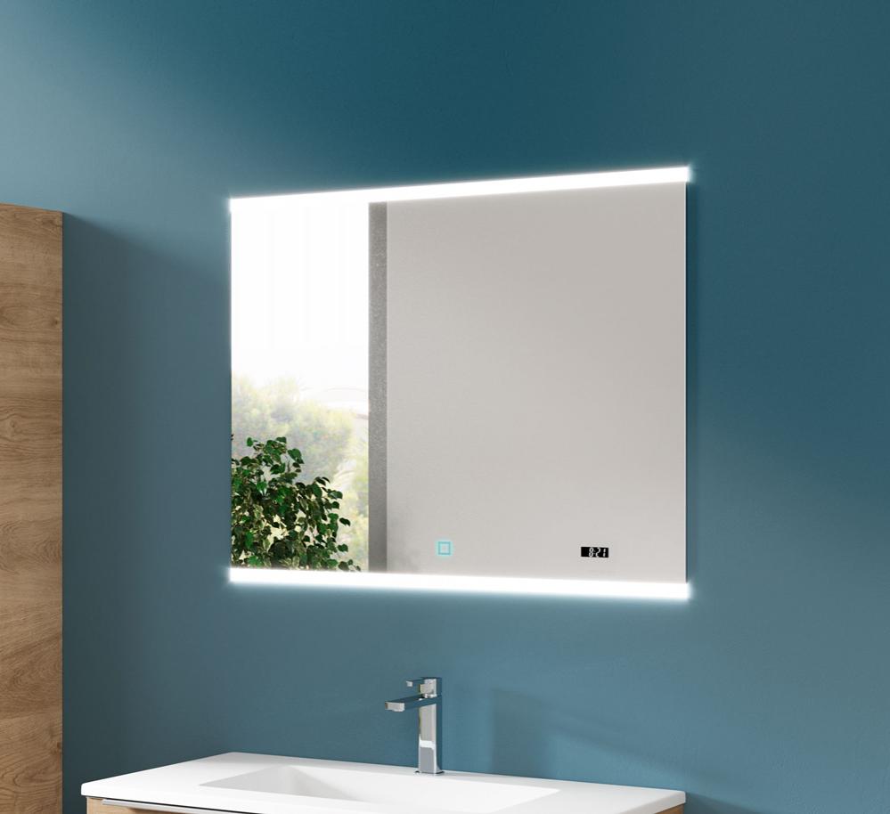 Espejo Spoty rectangular con altavoces Bluetooth y luz ambiental led de Coycama