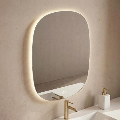 Espejo de baño Flow con iluminación led de Avila Dos