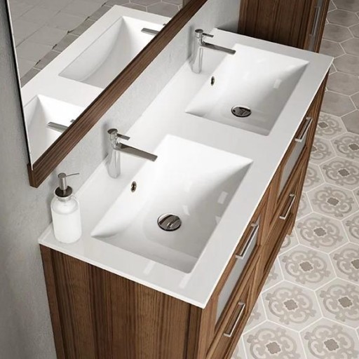 Lavabo Flat integrado cerámico de Visobath [2]