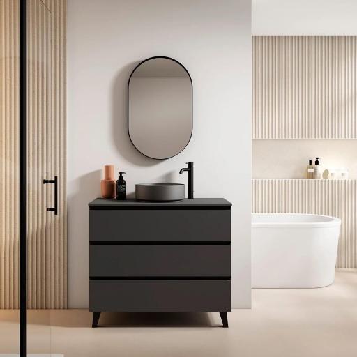 Mueble de baño Granada 3 cajones con patas sobreencimera de Visobath