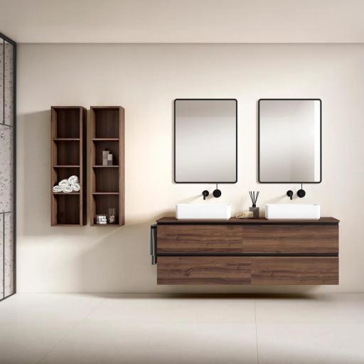 Mueble de baño Granada 2 cajones sobreencimera suspendido de Visobath [1]