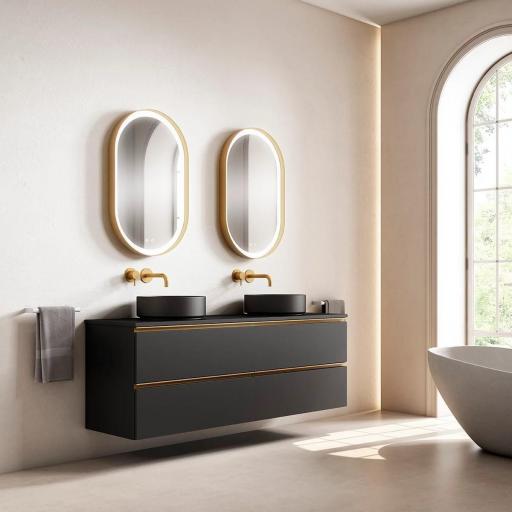 Mueble de baño Granada 2 cajones sobreencimera suspendido de Visobath