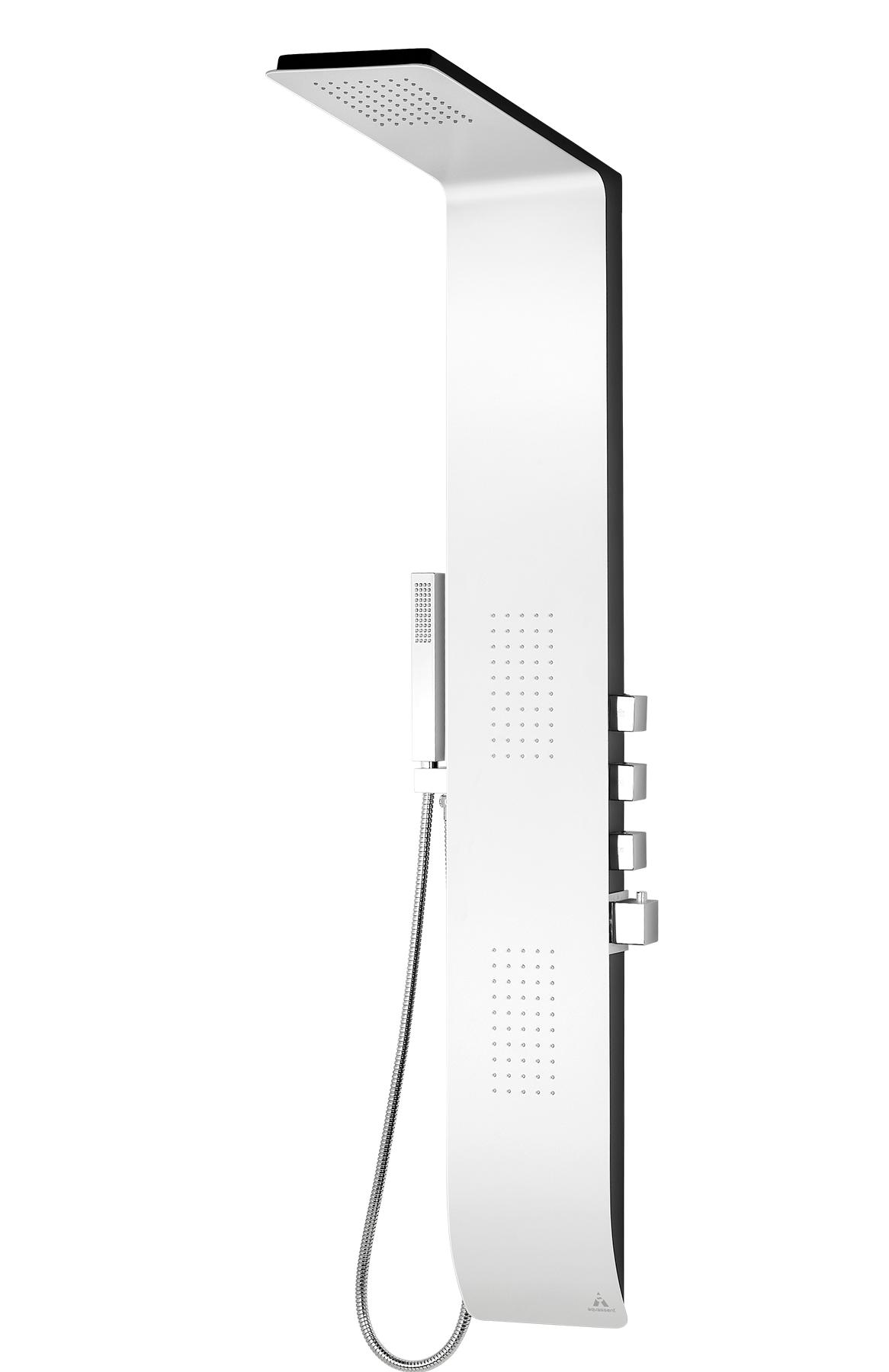 Columna de ducha termostatico Kiara blanco con negro de Aquassent