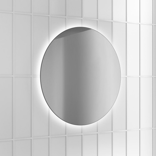 Espejo de baño Lua redondo retroiluminado con luz led promo de Royo