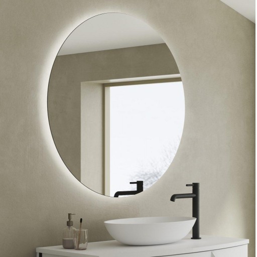 Espejo de baño Lua redondo retroiluminado con luz led promo de Royo [2]