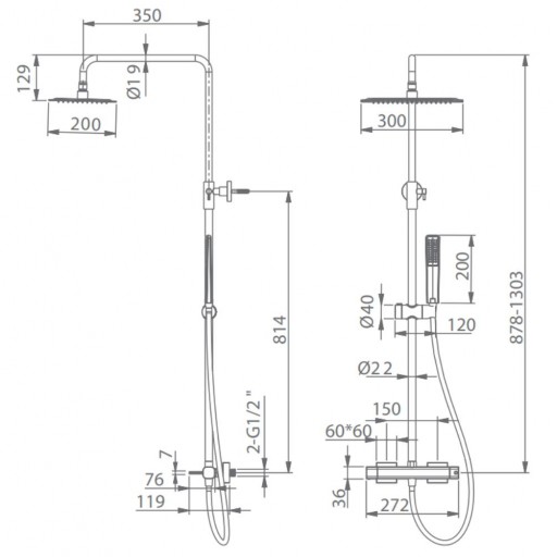 Grifo de ducha monomando TOSCANA black gun metal de IMEX [1]
