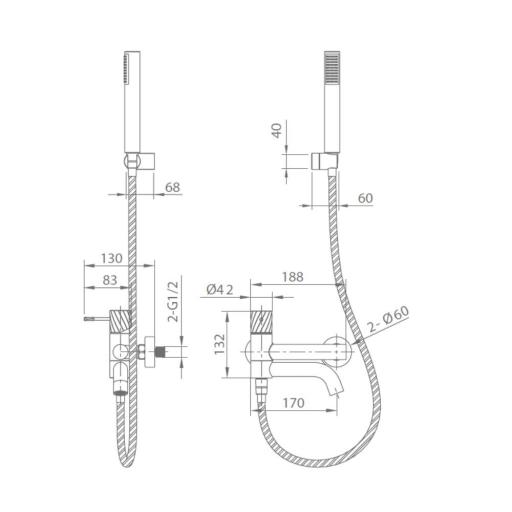 Kit de baño ducha monomando Bless de Imex [6]