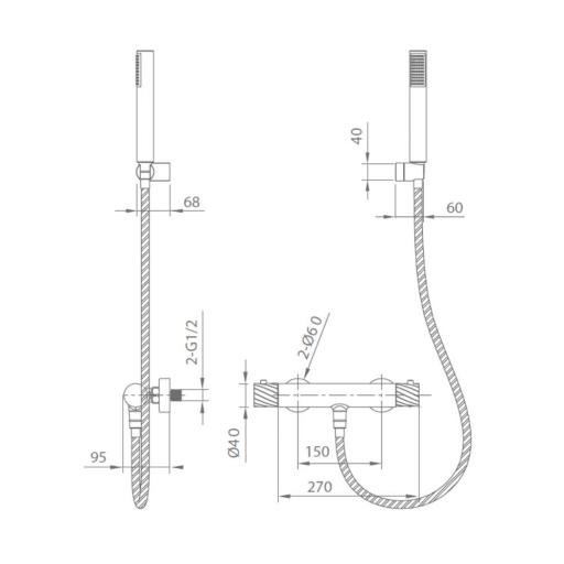Kit de ducha termostático Bless de Imex [6]